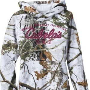 Cabelas white camouflage Hoodie
